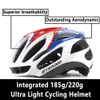 Casco da bici da strada da montagna Uomo Donna Adulto Integralmente modellato Ultraleggero Bianco Ciclismo Berretto di sicurezza da corsa Velocità MTB Bicicletta 240312