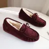 Stivali Eoeodoit DOWKNOT DECIT IL MOCCASINS SCARPE MOCCASINS PLUSH APPATTI A PASCHI DONNE PIÙ TAGLIE CHEEL FATTO INVERNO INVERNA