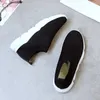 Casual Shoes Women Slip On Fashion Fitness Walking Sneakers Flat Breathable Lightweight Sports Running Gift Comfy Knitted Sock Trainers