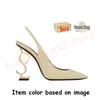 2024 Designer Sandals High Heels Luxurys Paris Dress Classics Women 10cm Platform Heel Slingback Golden Office Wedding Bottoms With Box Size 35-41