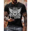 heren t-shirt New Highway 66 3D-printen Straat hiphopstijl slank passende Pullover heren Tshirt designer t-shirts Schotland voetbalshirts sweatshirt hellstar shirt