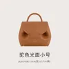 Designer French Women's Single Handbag Shop %60 Wholesale Retail Niche Dign Brand Bollinger Number Lychee Cowhide Patchwork Carrying Crossbody Bag