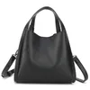 Drawstring Fashion Women Bucket Shoulder Bag PU Leather Brand Designer Ladies Crossbody Messenger Bags Big Totes Sac Handbags Black