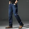 Mäns jeans med fickor byxor arbetar bära man cowboy byxor raka vinter original bred ben y2k vintage xs mjuk
