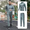 Tute da uomo Quick Dry Uomo Giacca a vento da esterno Magliette casual Pantaloni Felpe sportive traspiranti di qualità Giacche da jogging Set di vestiti da corsa