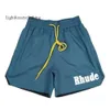 شورت الرجال رجال Rhude Athletic Casual Mesh Men Short Womens عالية الجودة كلاسيكية مصمم أزياء الشاطئ الشارع الهيب هوب الأزواج كرة السلة Shor1