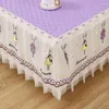Masa kumaş dantel masa örtüleri dikdörtgen pamuk polyester çay masası etek düğün dekor kapağı yemek için kapak