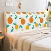 Fruit Pear Flower Elastic All-inclusive Bed Head Cover Print Bedside Back Dustproof Bedroom Home Soft Headboard Slipcover Covers 240309