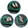 アクセサリーNICEHCK GREENJELLYヘッドセットワイヤーグラフェンハイブリッド5N OCC交換ケーブル3.5/2.5/4.4mm MMCX/0.78mm/QDC 2PIN CA24 LOFTY FD7 KATO