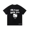 Paris Designer Mens T Shirt Summer Mężczyzn Mężczyzn Kobiet Tshirt moda graffiti list druku