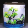 Sunsun 5L Mini Fish Aquarium z filtrem wody cicha pompa powietrza Ekologia LED Ekologia przenośna USB Nano Desktop Aquarium Betta Fish Goldfish 240314