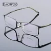 Eagwoo Aluminum Men Wide Face Prescription Eyeglasses Full Rim Optical Frame Business Eye Glasses Light Big Spectacle MF2351 240313