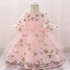 Robes à paillettes pour filles, tenue de baptême pour bébé, vêtements de fête de premier anniversaire, vêtements pour tout-petits