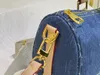 صالة الألعاب الرياضية النسائية Keepall 25 أكياس القماش الخشن M20900 Denim Canvas Tote Luggage Luxurys Bag Bag Bags Handbags Clutch Pressed Crossbody Counter Count