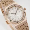 8F 67651 Motre Be Luxe Babysbreath Diamond Watch 33mm Swiss Quartz Movement Steel Luxury Watch Women Watches armbandsur Relojes 02