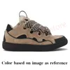 Designer Herren Freizeitschuhe Turnschuhe klassische Kalbsleder Streifen Stretch Baumwolle Low Top Gummi Plateausohle【code ：L】lanvin shoes lanvins sneakers