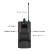 Tripods Eyk Ewc02 30 Channel Uhf Wireless Dual Lavalier Microphone System 60m Range for Dslr Camera Phone Interview Recording Lapel Mic