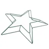 Guirlande de pentagramme en forme de cinq étoiles, anneaux de fleurs décoratives, bricolage, pendentif, décoration de fenêtre, couronne suspendue de magasin