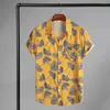 Camisas casuais masculinas homens estilo tropical top camisa floral havaiana impressão férias para praia solta macia com bolso no peito