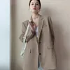 Ternos femininos 2024 primavera outono chegada blazer branco para mulheres estilo coreano solto líquido vermelho casual moda profissional pequeno terno jaqueta