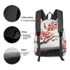 Zaino Cherry Blossom Ink Borse da scuola per studenti Laptop personalizzate per uomo Donna Donna Mochila da viaggio