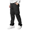 Pantaloni da uomo da jogging maschile Casual quattro stagioni Cargo colore puro multitasche dritto gioventù elegante streetwear Ropa Hombre