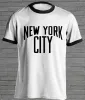 T-shirt New York City Retro T-shirt Vintage Tshirt Old School T-shirt moletom do tumblr t-shirt décontracté hauts t-shirts ringer mode K135