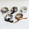 Nytt 5-lagers transparent slangläder Leopardtryck kvinnors bandarmband, Jerry Bangle armband