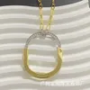 Designer Tiffay och CO högkvalitativt låshalsband med premiumkänsla Instagram krage kedja S925 Silver 18K Rose Gold Diamonds