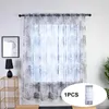 Curtain Barley Curtains Trees Sheer Tulle Window Voile Drape Fabric Heavy Weight Shower Liner And