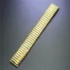 Watch Bands Way Deng - Women Men Golden Stainsal Steel Fecitive Stretch Watchband Band Bracelet Cuff Bangle 18mm 20 mm Y095297D