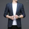 Men's Suits High-quality Blazer British Style Fashion High-end Simple And Elegant Business Casual Man Gentleman Slim Suit Jacket