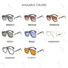 2024 Vintage Pilot Square Dita Lunettes de soleil Hommes Femme Fashion Designer Shades Golden Frame Style Lunettes de soleil Hommes Uv400 Gradient Lxn-evo Dita Mach Six Lunettes de soleil 720