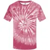 Sommerneues bedrucktes Kurzarm-T-Shirt für Herren und Damen mit digitalem mehrfarbigem Batikmuster