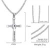 Vnox 316l Stainless Steel Cross Necklace Pendant The Fast and the Furious 8 Top Quality for Good Taste Male Gift 240313