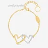 Designer Necklace Fashion Heart Bracelet Necklaces Set Designers Women Pendant Lady Hollow Letter Stainless Steel Jewelry