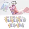 Bolsas de jóias 100 pcs beleza liquidificador sacos de laser durável zip lock para brincos anéis pulseiras armazenamento amostra suprimentos de negócios festa favor