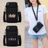 Tasche Frauen Handytasche IPhone/Huawei Cartoon Tier Druck Mode Mini Istband Karte Cover Pack Sport Tragbare Organizer