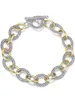 sailormoon bracelet Jewelry Twisted X Bracelet Gold Charm Bracelet Weaving Cross Stainless Steel Bracelet Diamond Zircon Luxury Birthday Gift