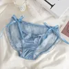 Calcinha feminina renda meninas puro algodão virilha briefs malha calças sexy cintura baixa arco shorts respirável