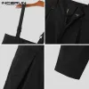 MALLITÀ INCERUN 2023 in stile coreano Nuovo maschile maschile SOLID CHUADSUIT CHUADSUIT STREETTORE ALLMATH Allmatch Simple Rompers S5XL