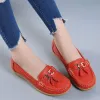 Stiefel Senbao Frauen echte Lederschuhe Slipony Low Heels Chaussures Femme Casual Ballet Flats Schuhe Frauen Slipper