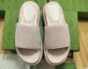 Designer Slipper Sandals G Plattform Slipper Mule Slide Shoes, Malles One to One, Bekväm och mångsidig