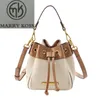 Designertas Echt leren bucket bag 2023 nieuwe draagbare crossbodytas veelzijdige onderarmtas vervangend logo MARRY KOSS