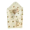 2024 Coperte Born Swaddle Coperta Alta assorbente Doccia Avvolgente in cotone Asciugamano Estate per bambini Bagno Stampa Ricevere Dropship Migliore qualità