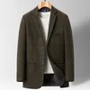 Высококачественный пиджак мужской в британском стиле Элегантный простой модный продвинутый простой повседневная одежда для вечеринок Джентльменский костюм Приталенная куртка 240313