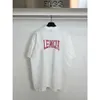 Led Balenciagia Track Designer Clothes Triple S Balancia Tshirt ExtremeHigh Version Paris 24 Hawaiian Coconut Tower Hand Drawn Letter Tryck Kort ärm tvättad tvättad