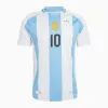 Jogador Fãs Argentina Futebol Jerseys 2024 2025 E.FERNANDEZ J.ALVAREZ MARTINEZ DYBALA DI MARIA DE PAUL MAC ALLISTER E.MARTINEZ 24 25 futebol masculino camisa infantil