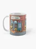 Mugs Puss N Books Coffee Mug Glass Cups Breakfast Thermal To Carry Tourist