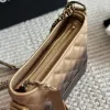 Damen Classic Diamond Lattice Mini Quilted Hobo Umhängetaschen Kalbsleder Echtes Leder im Alter von Silber-Gold Metall Matelasse Kette Umhängetasche Handtasche Vanity Purse 20C